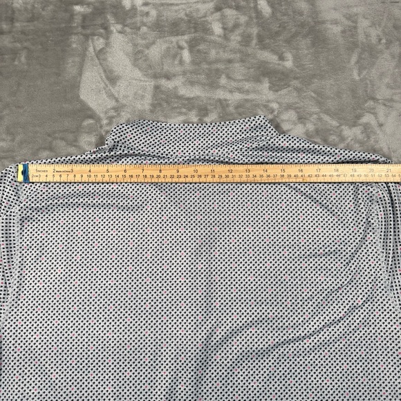 1764 Quarter Zip Pullover Mens XXL Light Blue Performance Golf Mock Neck - Picture 9 of 9